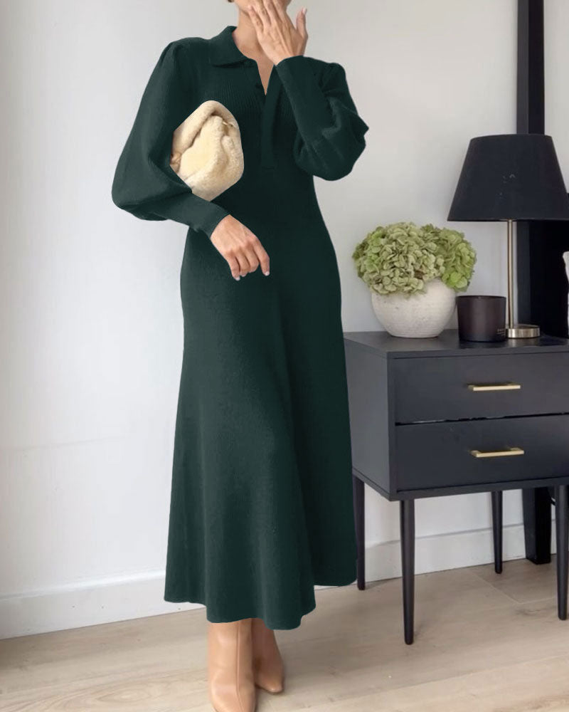 Daanie - Luxe Lange Jurk met Vloeiende Pasvorm