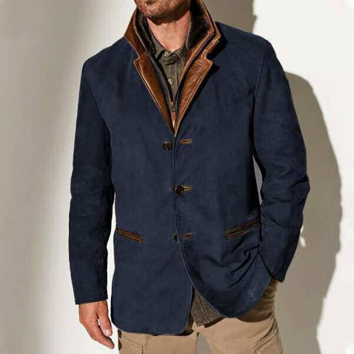 Jasper - Vintage Knopenmantel voor Heren