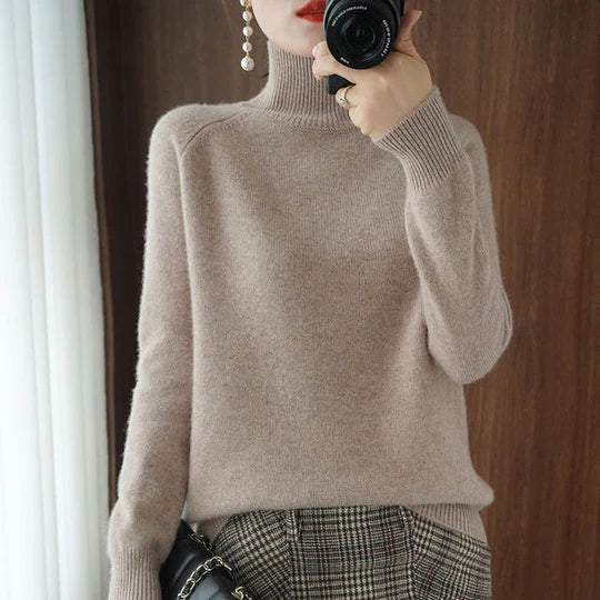 Faustina - Stijlvolle rolkragenpullover voor dames