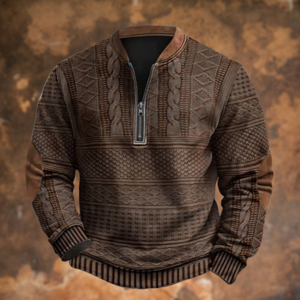 Romel | Heren Halve ritssluiting Sweatshirt | Lange mouw