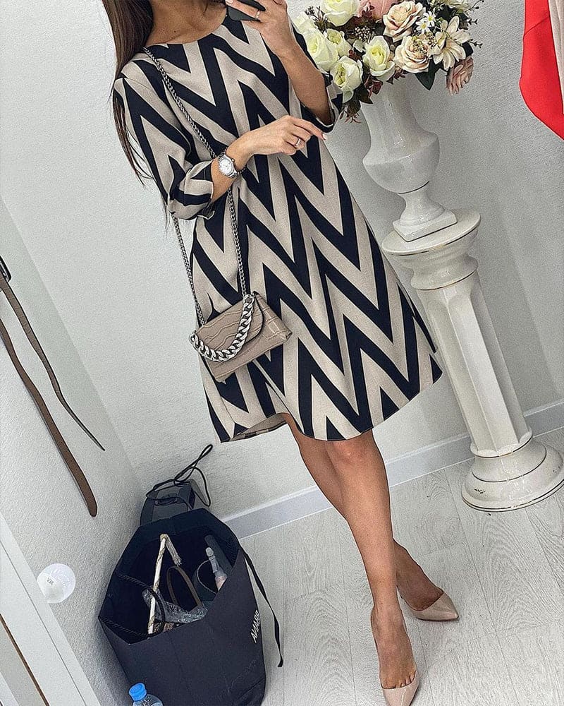 Boudewijn - Elegante Print Jurk voor Dames