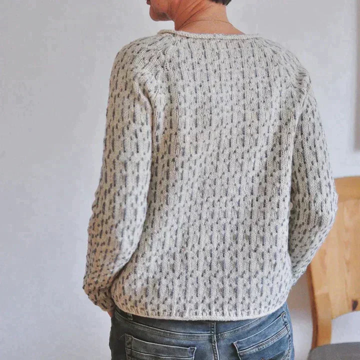 Filomena – Stijlvolle en veelzijdige grijze pullover voor elke gelegenheid