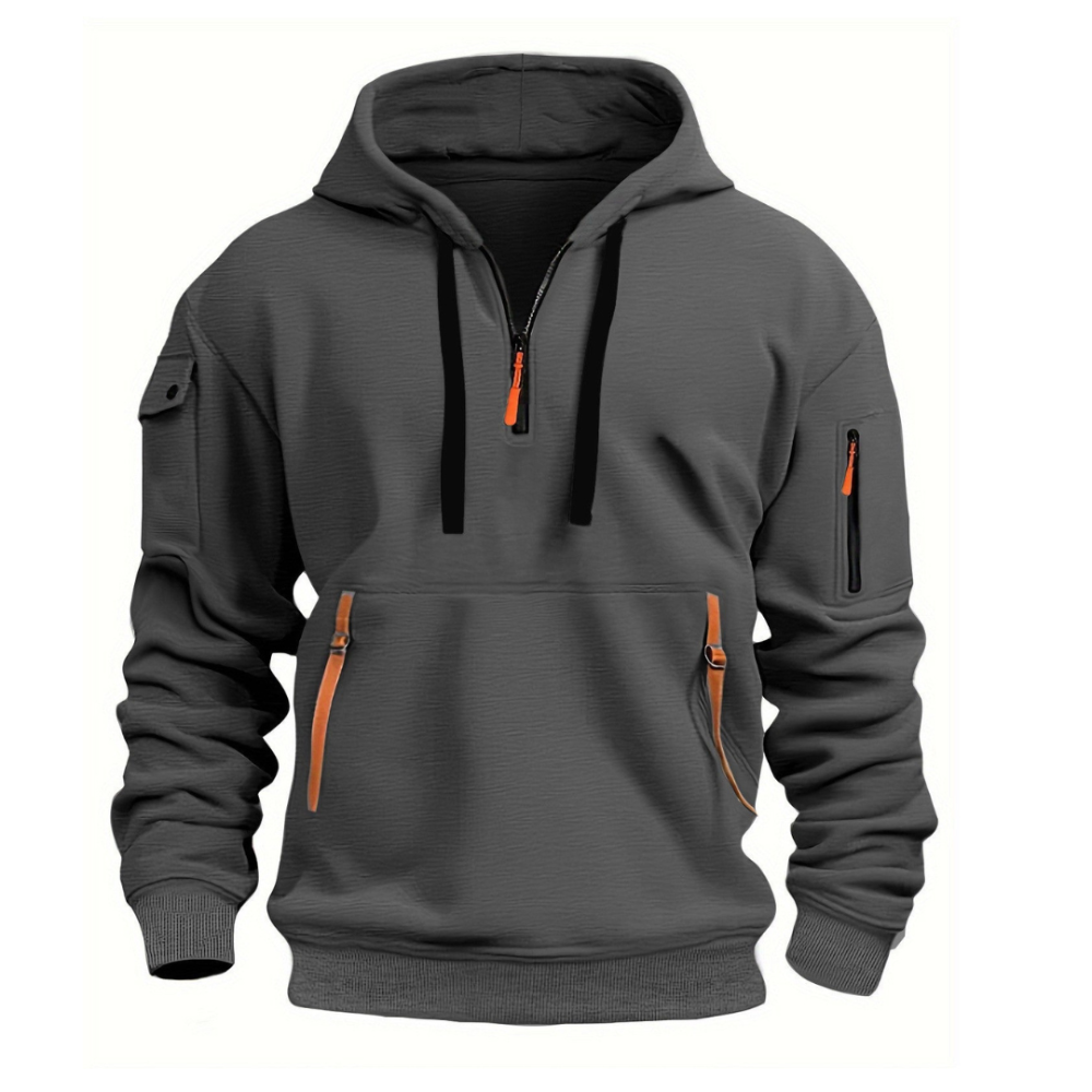 Jason | Heren Halve Ritssluiting Warme Trui | Casual