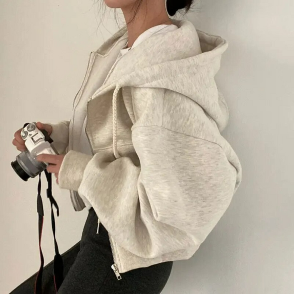 Gladys | Dames Extra Groot Hoodie | Rits