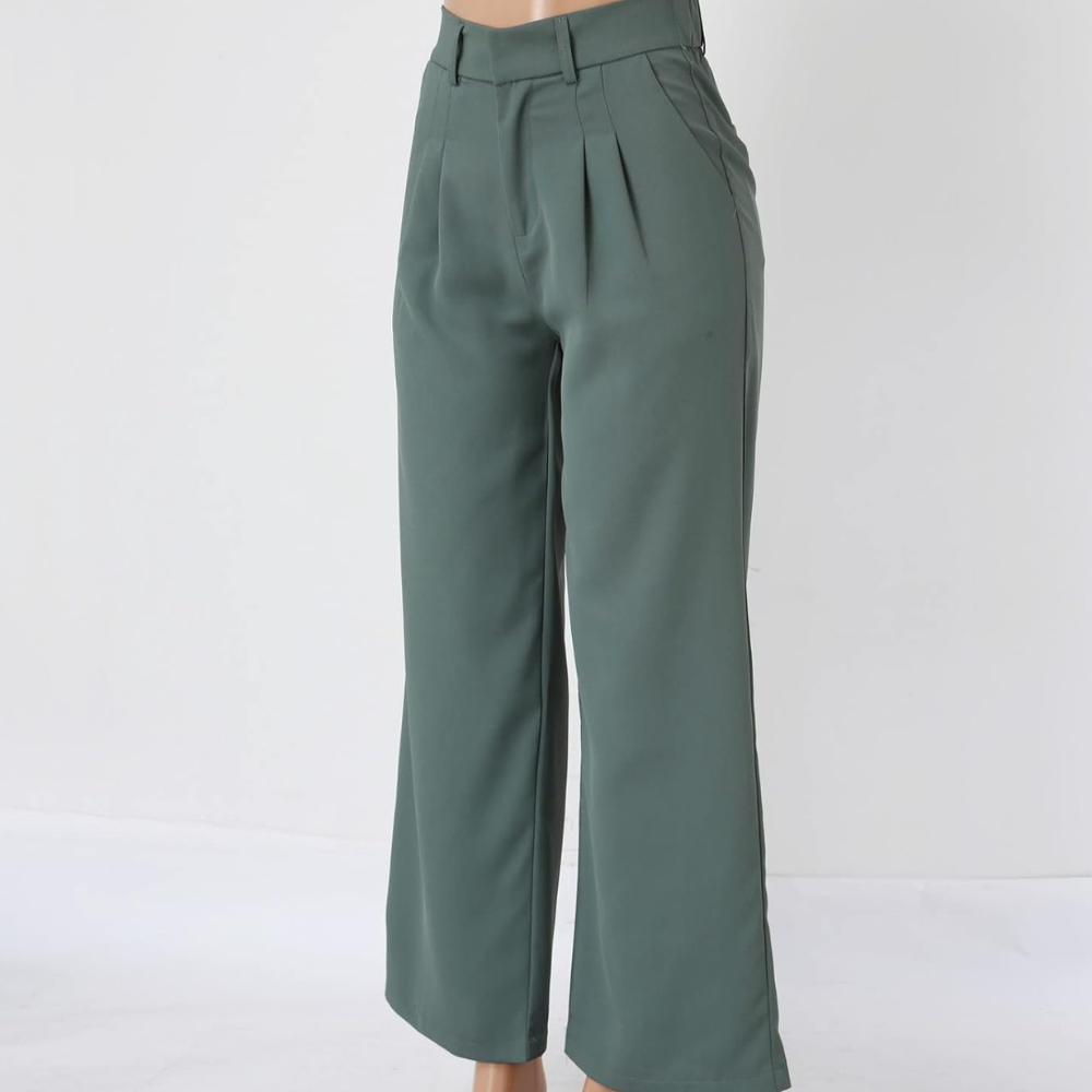 Zena | Dames Hoog Getailleerde Broek | Werk