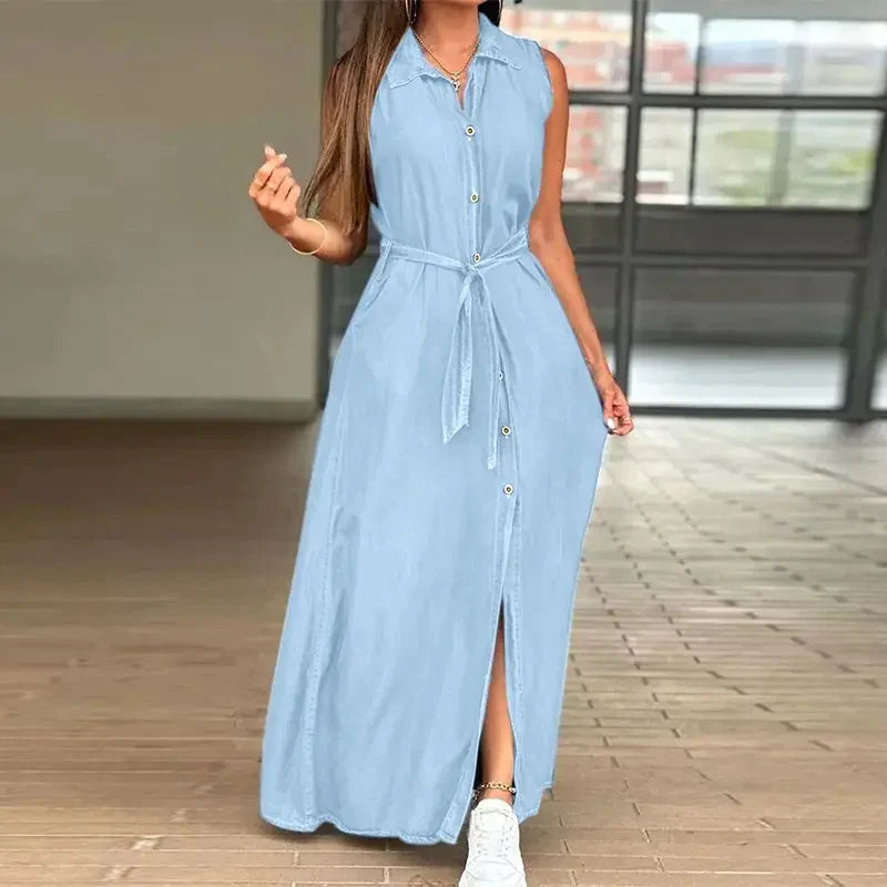 Liselot - Trendy Denim Jurk voor Plusmaten