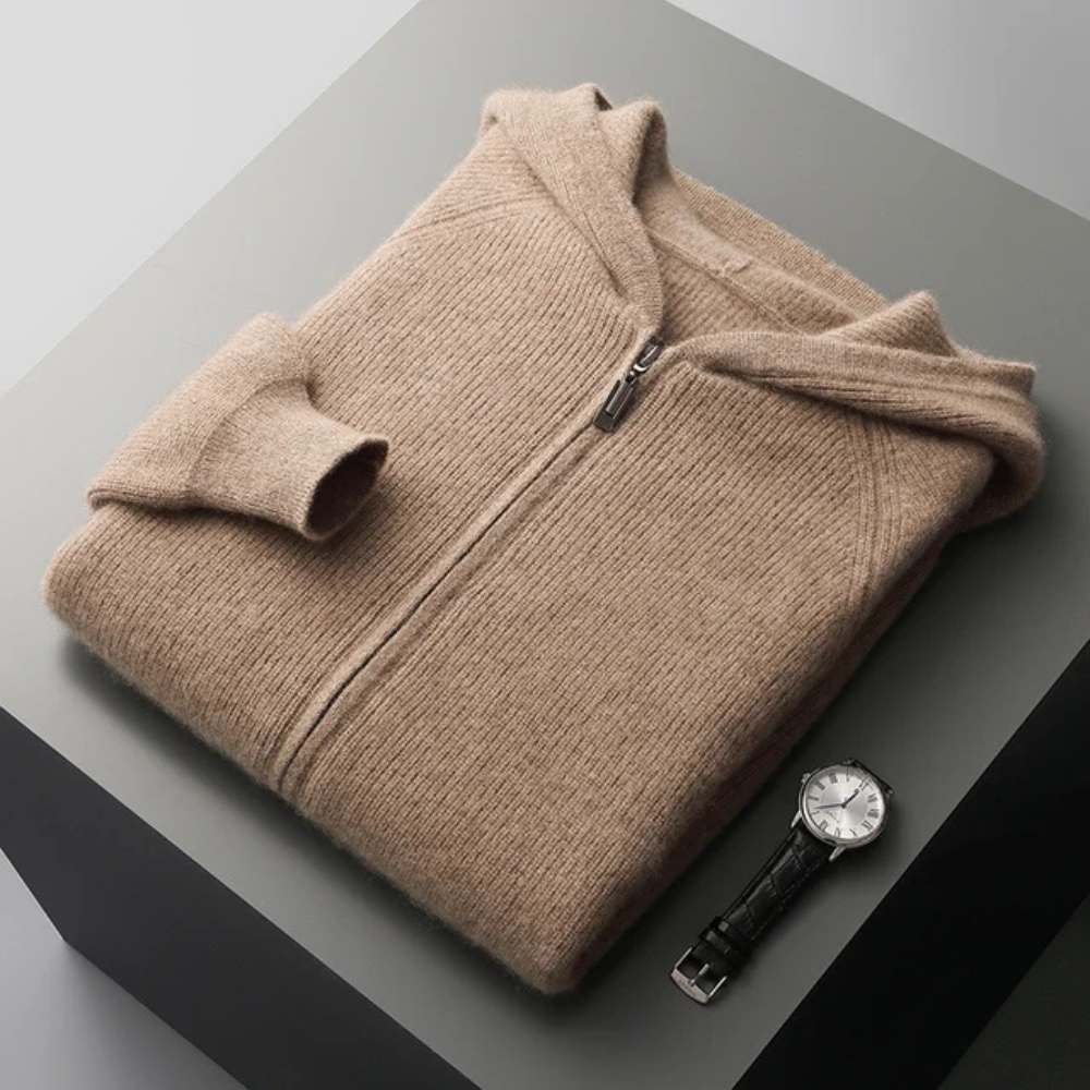 Lukas | Heren Vest met Rits | Gebreid