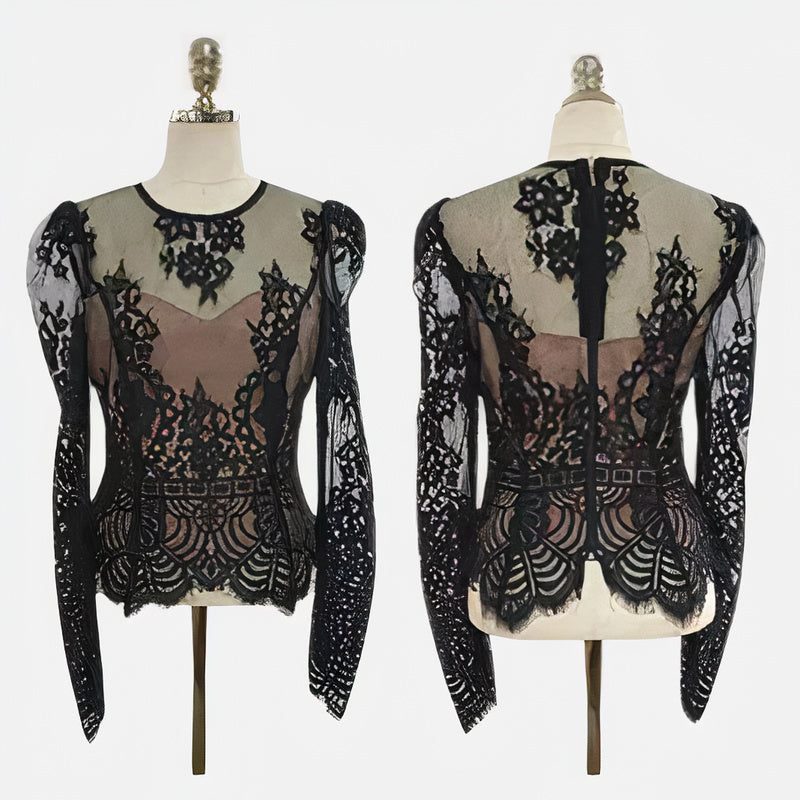 Tycho - Elegante Bodycon Maxi-Jurk met Bloemendessin