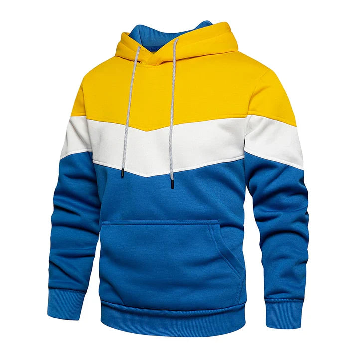 Christoffel - Gestreepte heren hoodie met capuchon