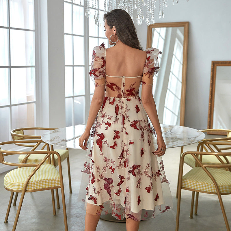 Iebe - Stijlvolle Midi-Jurk met Bloemenprint