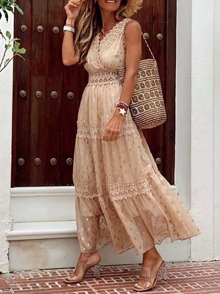 Belle - Boho-chic jurk met verfijnde details