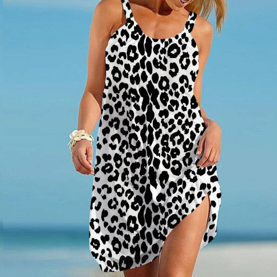 Miriam - Trendy Zomerjurk met Luipaardprint