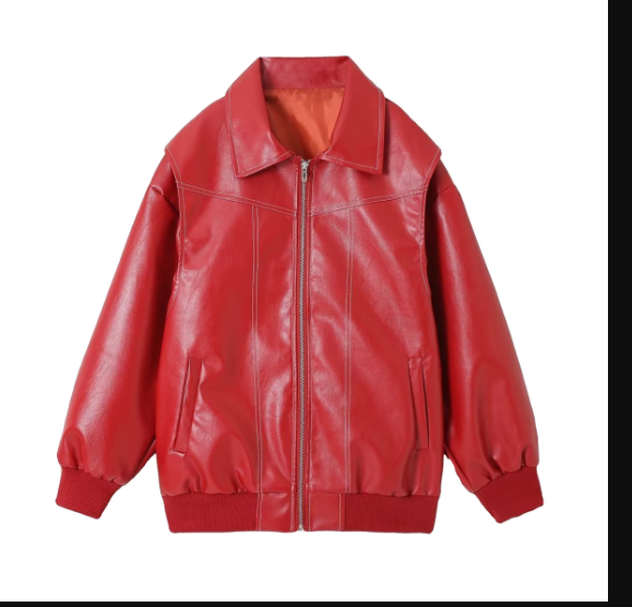 Felise - Stijlvolle oversized leren jasje voor elke gelegenheid
