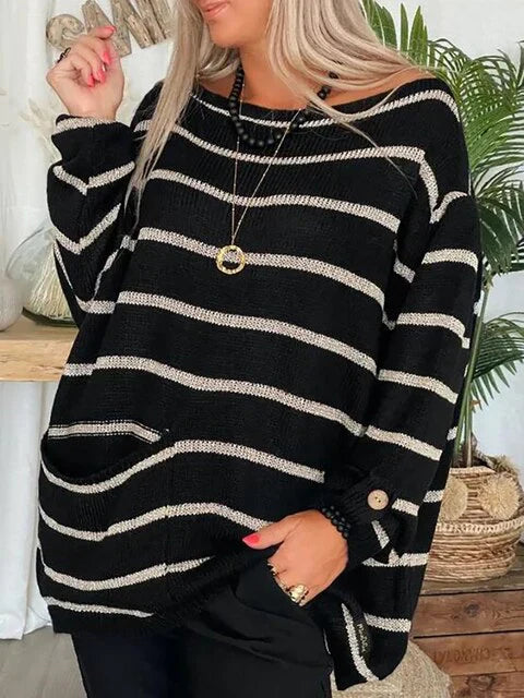 Elda - Trendy gestreepte pullover voor dames en heren