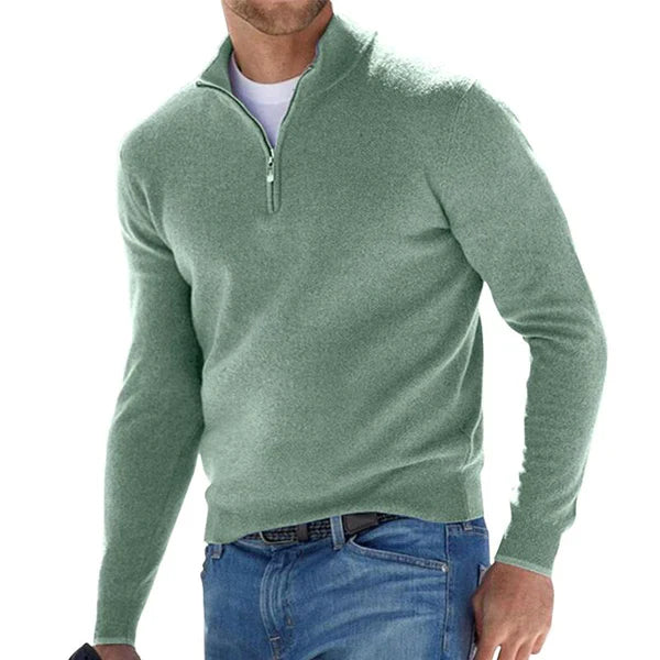 Duko - Stijlvolle pullover met ritssluiting voor heren