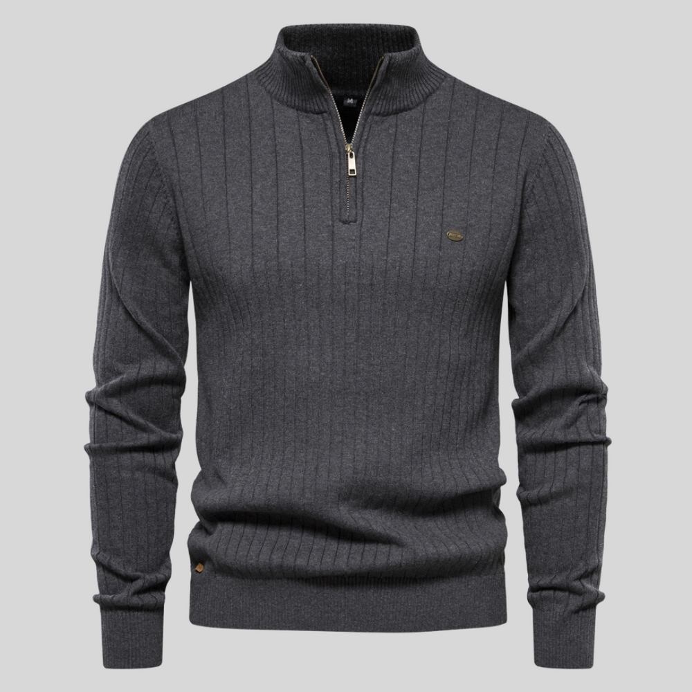 Navaro - Stijlvolle Pullover met Rits voor Heren