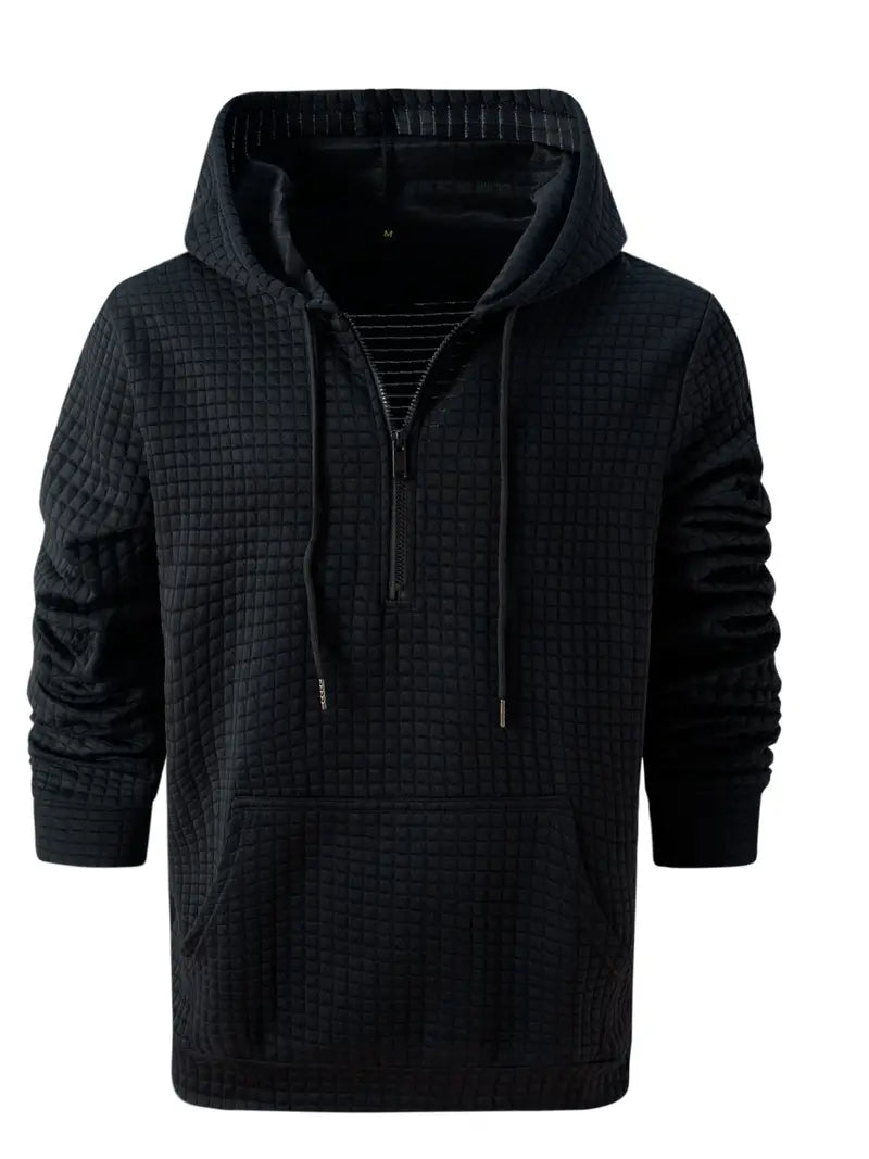 Loukas - Comfortabele Wafel-Hoodie voor Hem