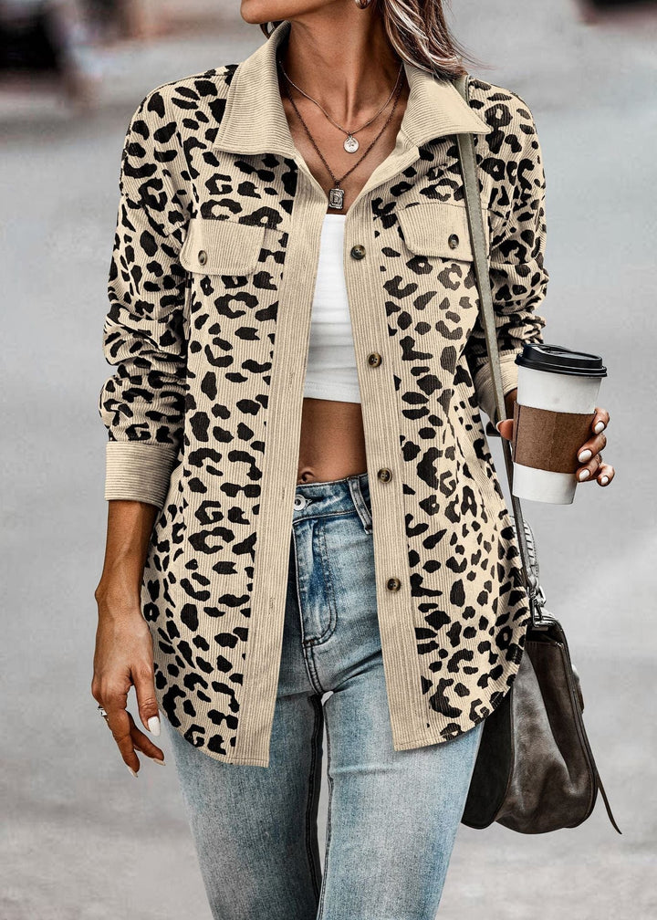 Kaela - Trendy Dames Leopardenjacke