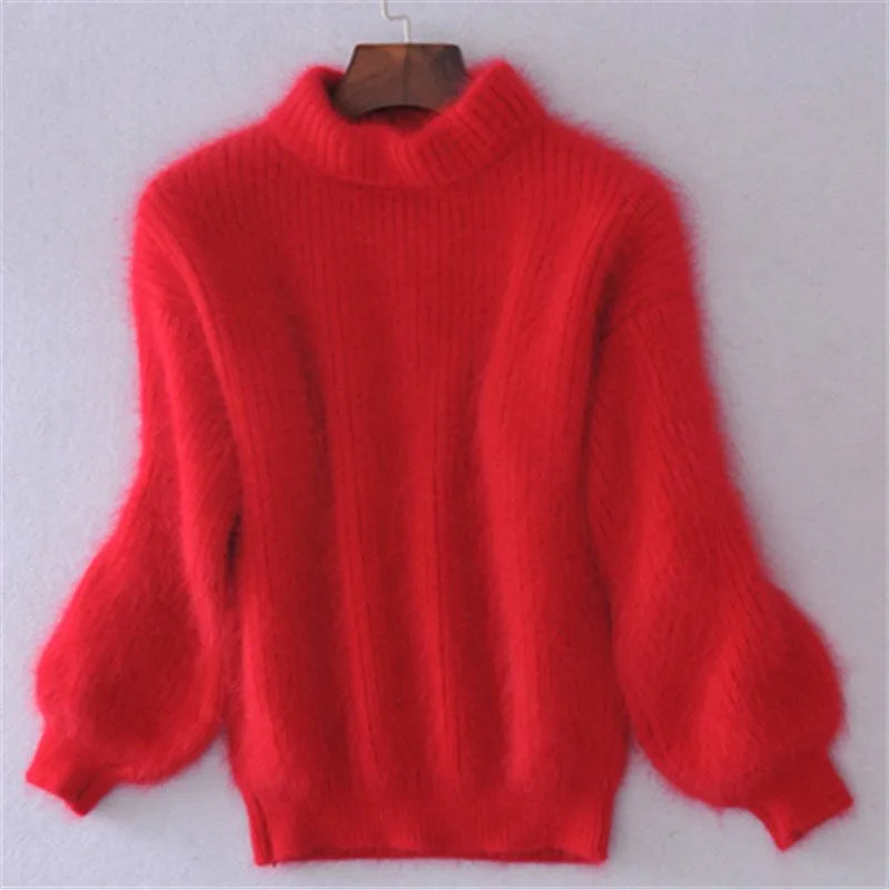 Estelle - Vintage Angora Pullover voor een Tijdloze Look