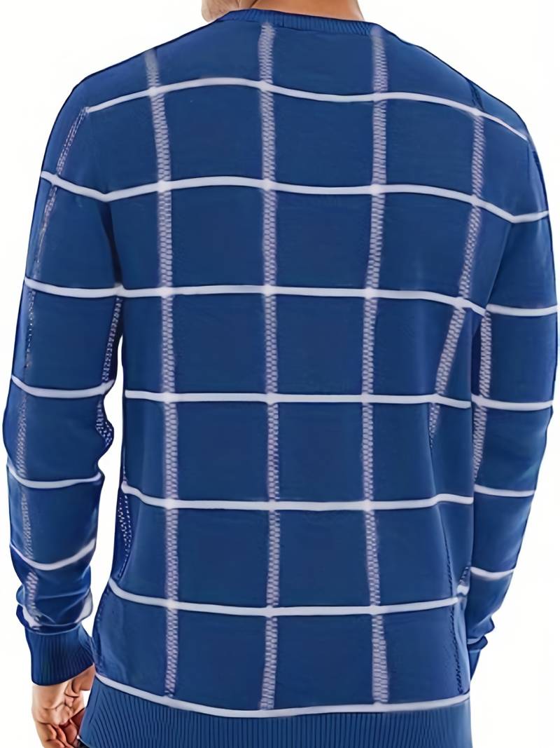 Kodiak - Trendy geruite pullover voor heren
