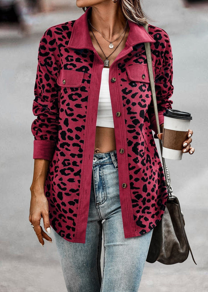 Kaela - Trendy Dames Leopardenjacke