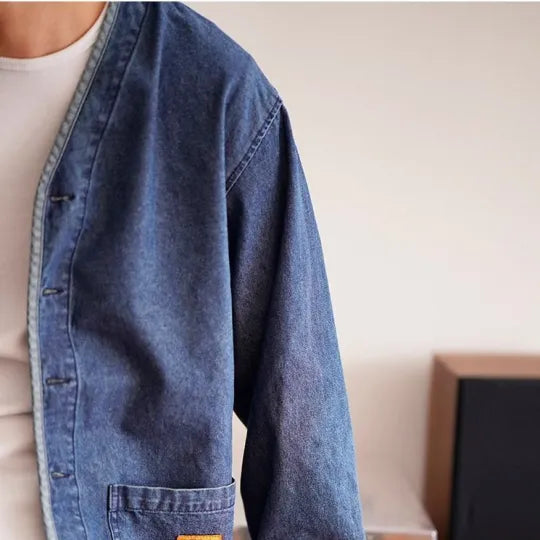 Tarin - Klassieke indigo denim jas voor mannen