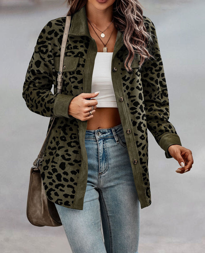 Kaela - Trendy Dames Leopardenjacke