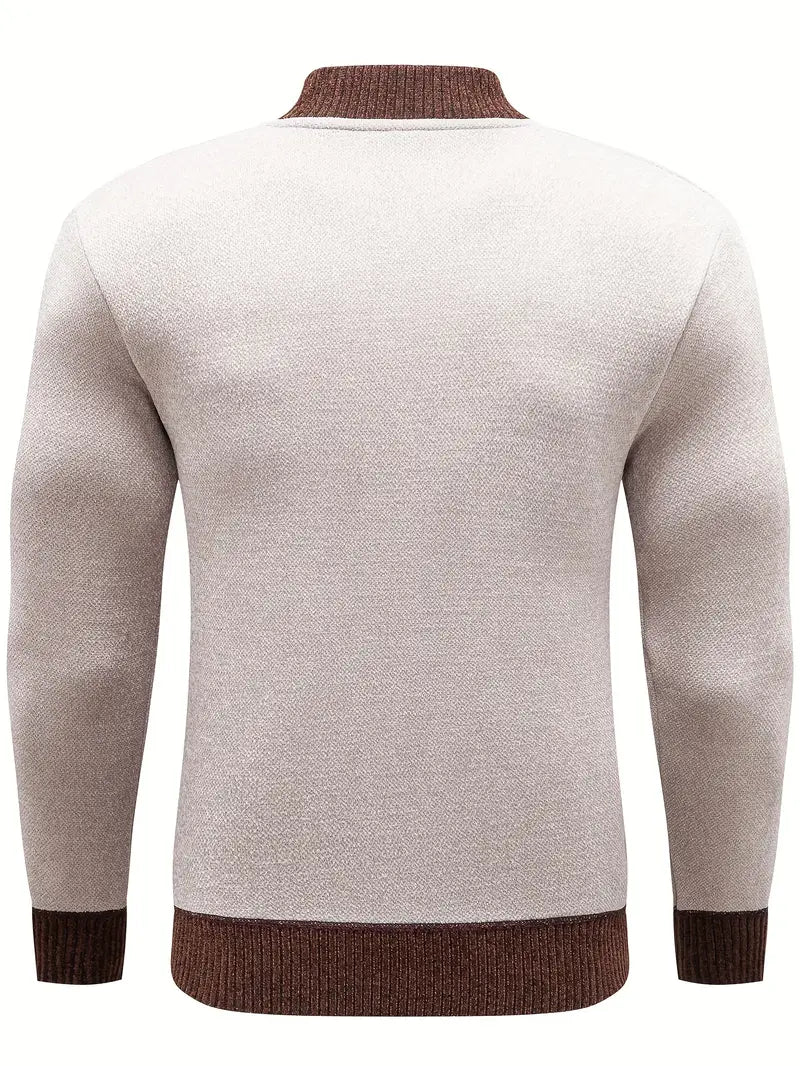 Leovar – Stijlvol heren gebreid cardigan met rits