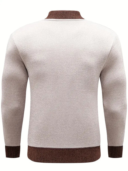 Leovar – Stijlvol heren gebreid cardigan met rits