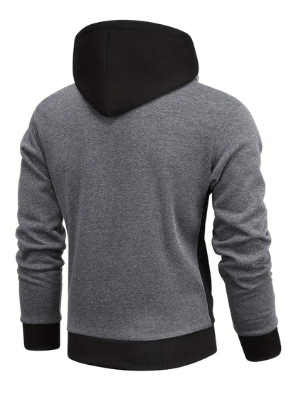 Bessel - Trendy Kleurblok-Hoodie voor Heren