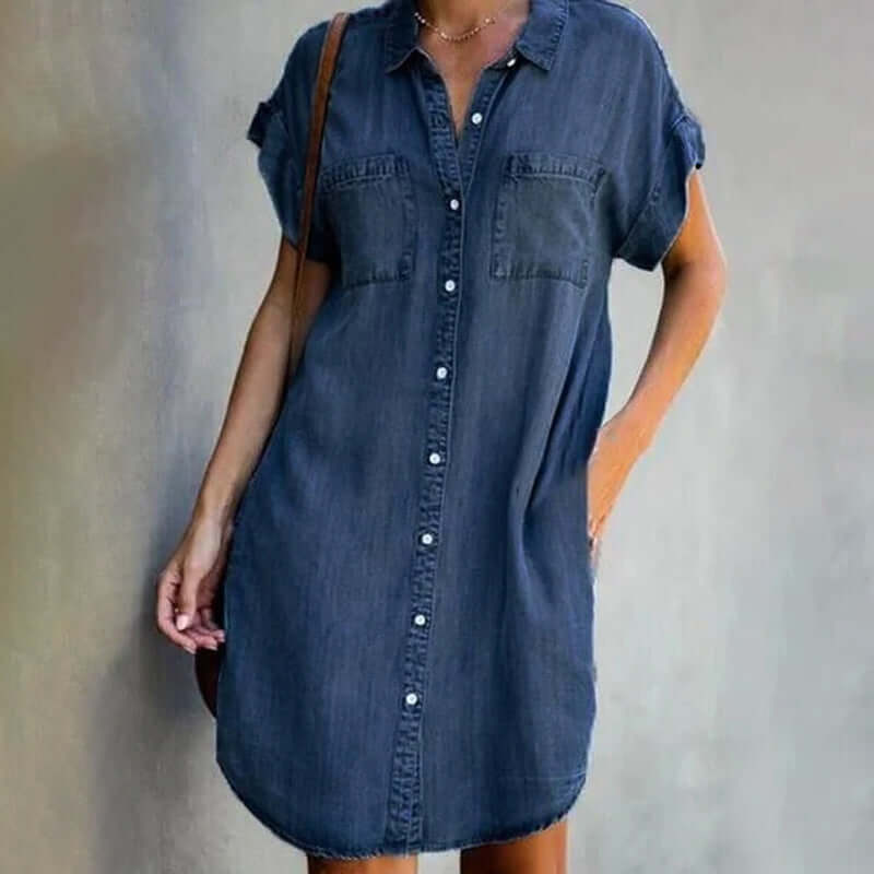 Mira - Trendy denim jurk voor dames