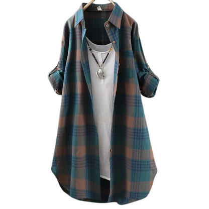 Melanie | Dames Lange mouw Shirt | Plaid