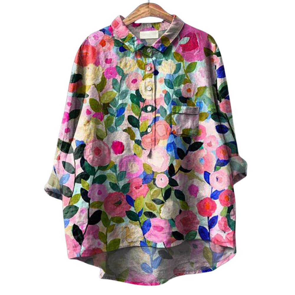 Kehlani | Dames Lange Mouw Shirt | Bloemen