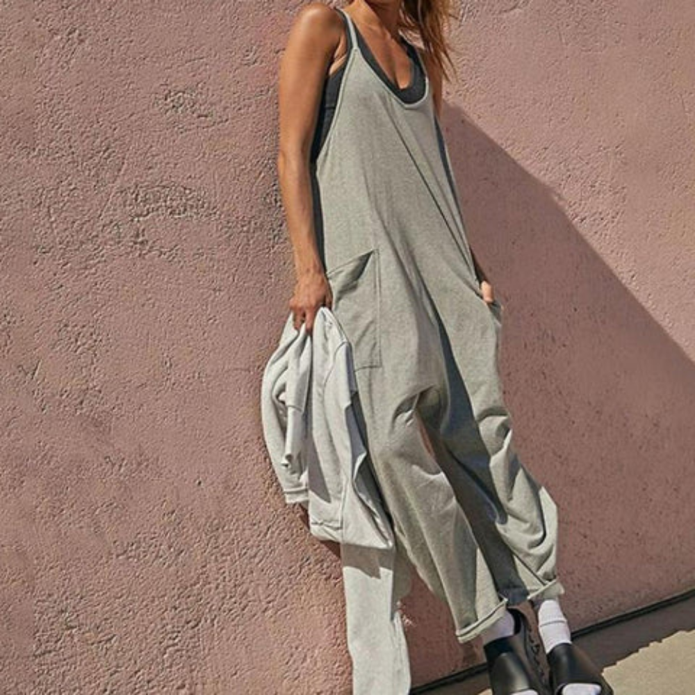 Gracela | Dames Oversized Mouwloos Jumpsuit