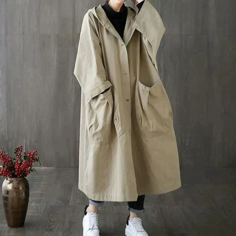 Mikyath - Stijlvolle oversized trenchcoat voor dames