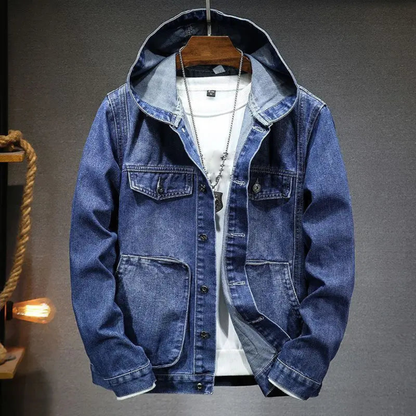 Rey | Heren Denim Jas met Capuchon | Winter