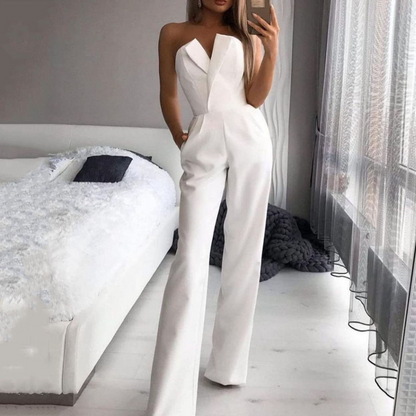 Janine | Dames Hoge Taille Jumpsuit