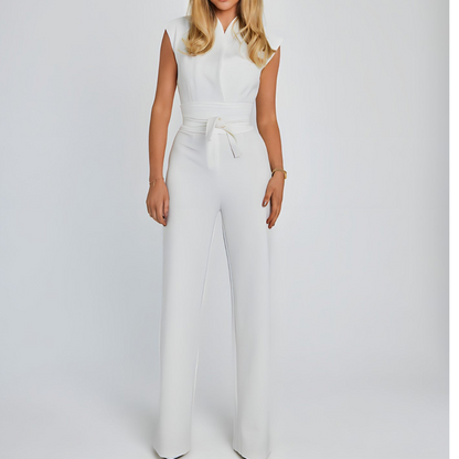 Rita | Dames Mouwloze Hoge Taille Jumpsuit