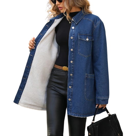 Lorna | Dames Denim Jas | Lang