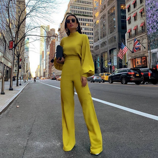 Cristy | Dames Lantaarnmouwen Jumpsuit