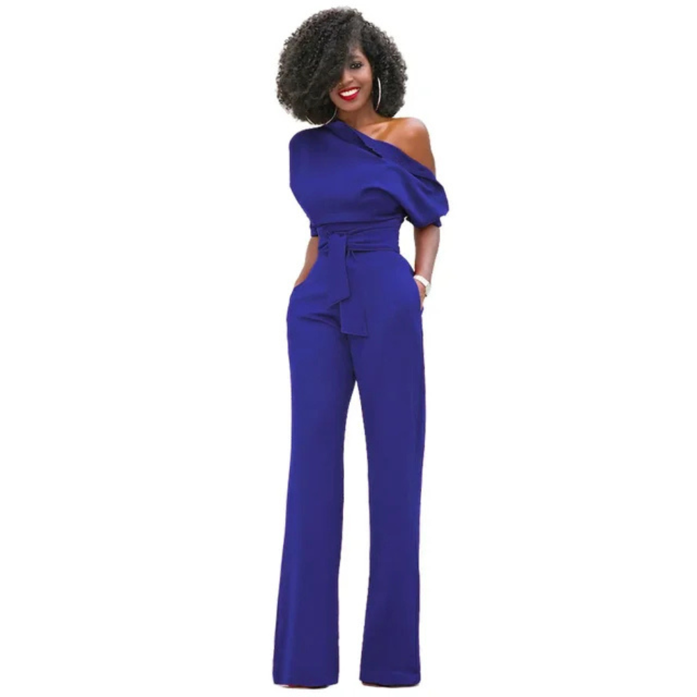 Marian | Dames Schoudervrij Jumpsuit