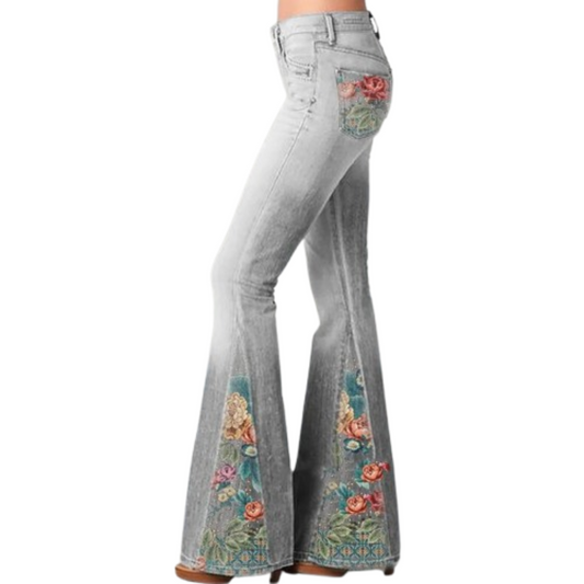 Juliet | Dames Brede pijpen Broek | Gloed Jeans