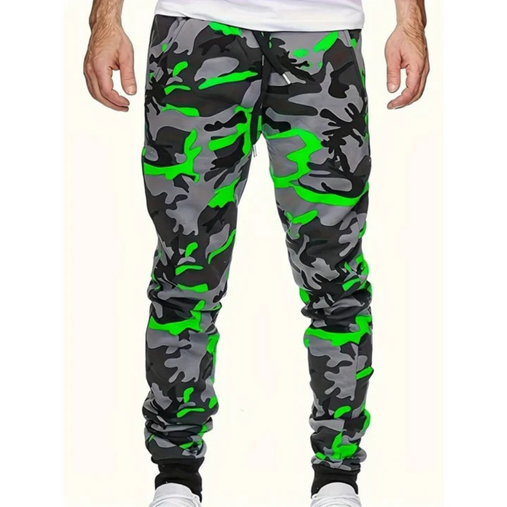 Marlon | Heren Gym Joggingbroek | Camouflage