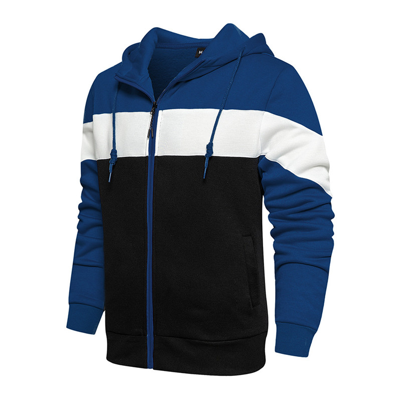 Zan - Trendy Kleurblok-Hoodie voor Heren