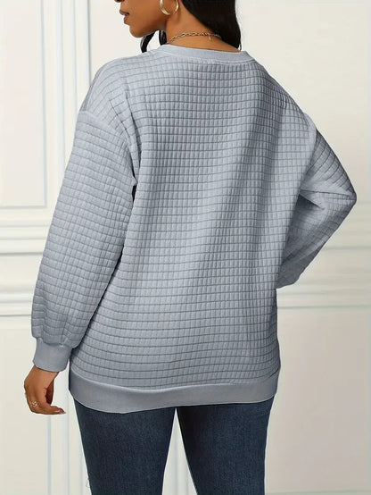 Galadriel - Stijlvolle en comfortabele wafelpullover voor dames