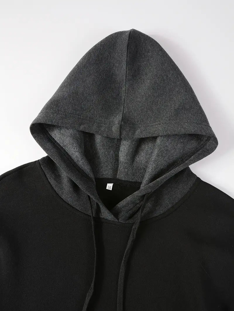 Zirkon - Trendy Kleurblok Hoodie voor Mannen