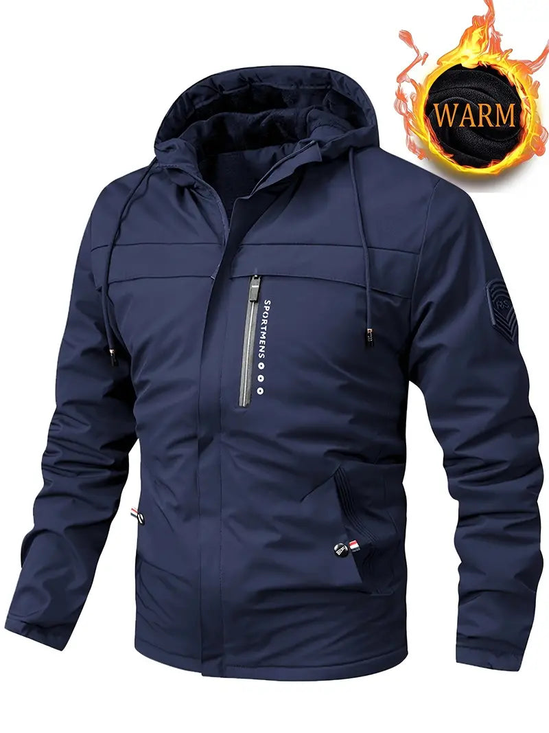 Reckson - Warme winterjas met capuchon voor heren