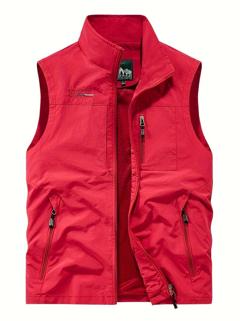 Talvar – Stoere heren cargo bodywarmer met ritsvakken