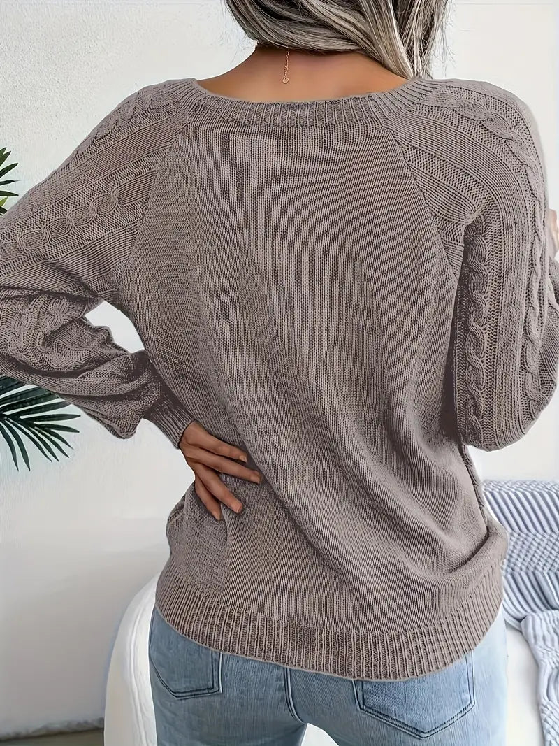 Leny - Casual pullover met ronde hals