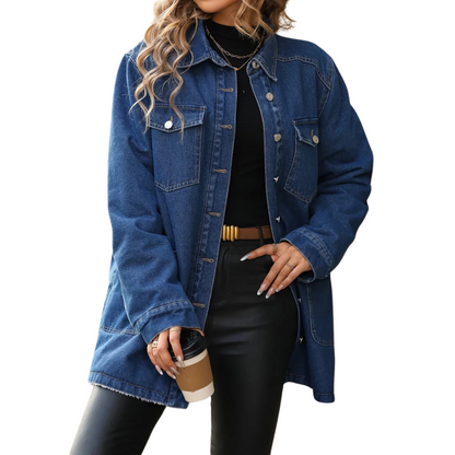 Lorna | Dames Denim Jas | Lang